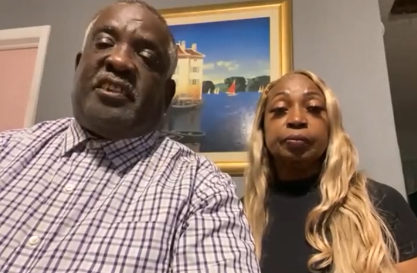 Pastor Bernard Wigley and his wife Annie Wigley as seen in a video posted on December 10, 2025 | Source: Instagram/abc7newsbayarea