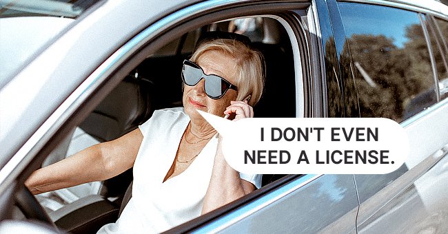 The senior woman was driving recklessly without her license. | Photo: Shutterstock