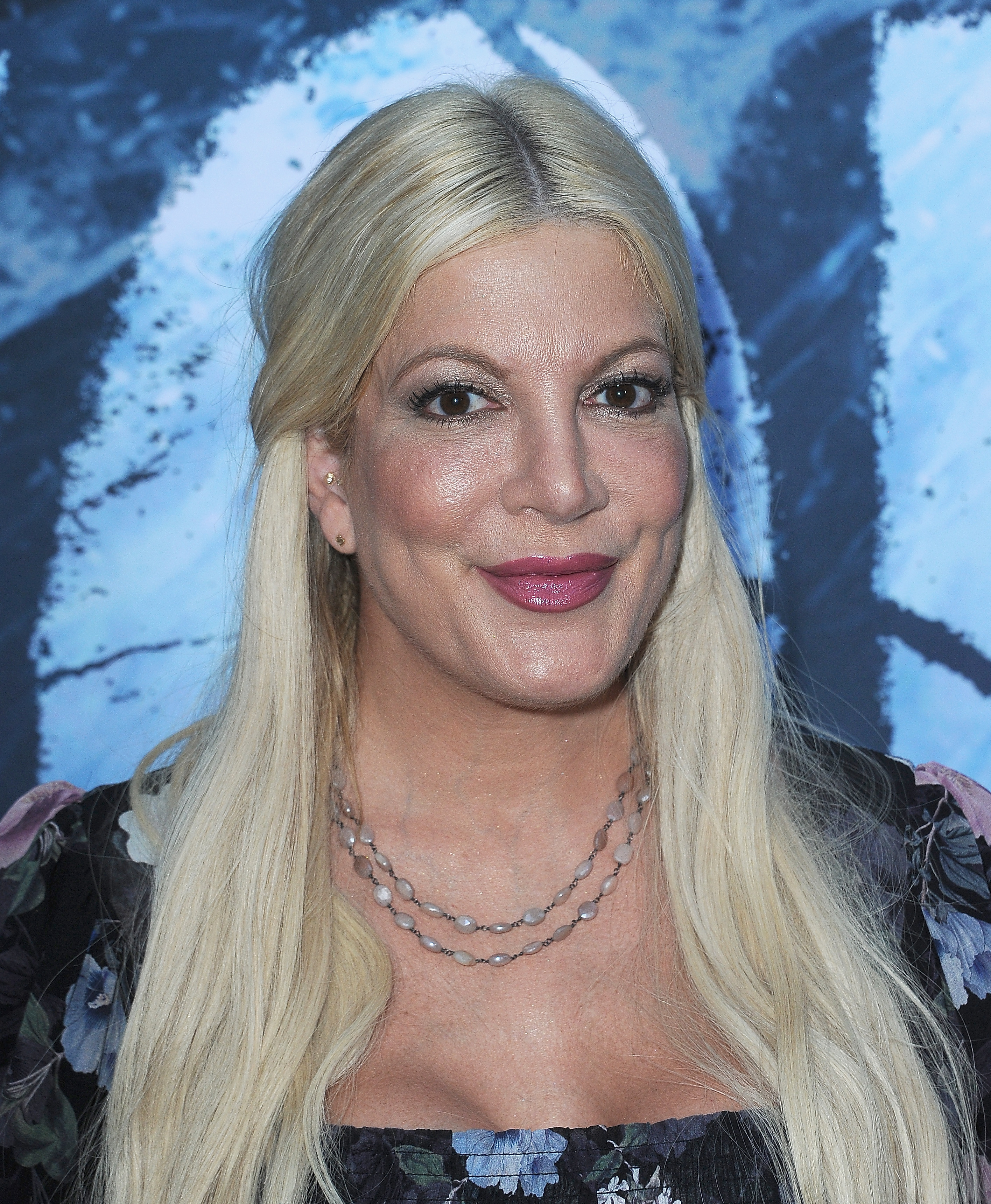 Tori Spelling arrives for the Premiere Of SyFy's "Zombie Tidal Wave" held in North Hollywood, California, on August 12, 2019. | Source: Getty Images