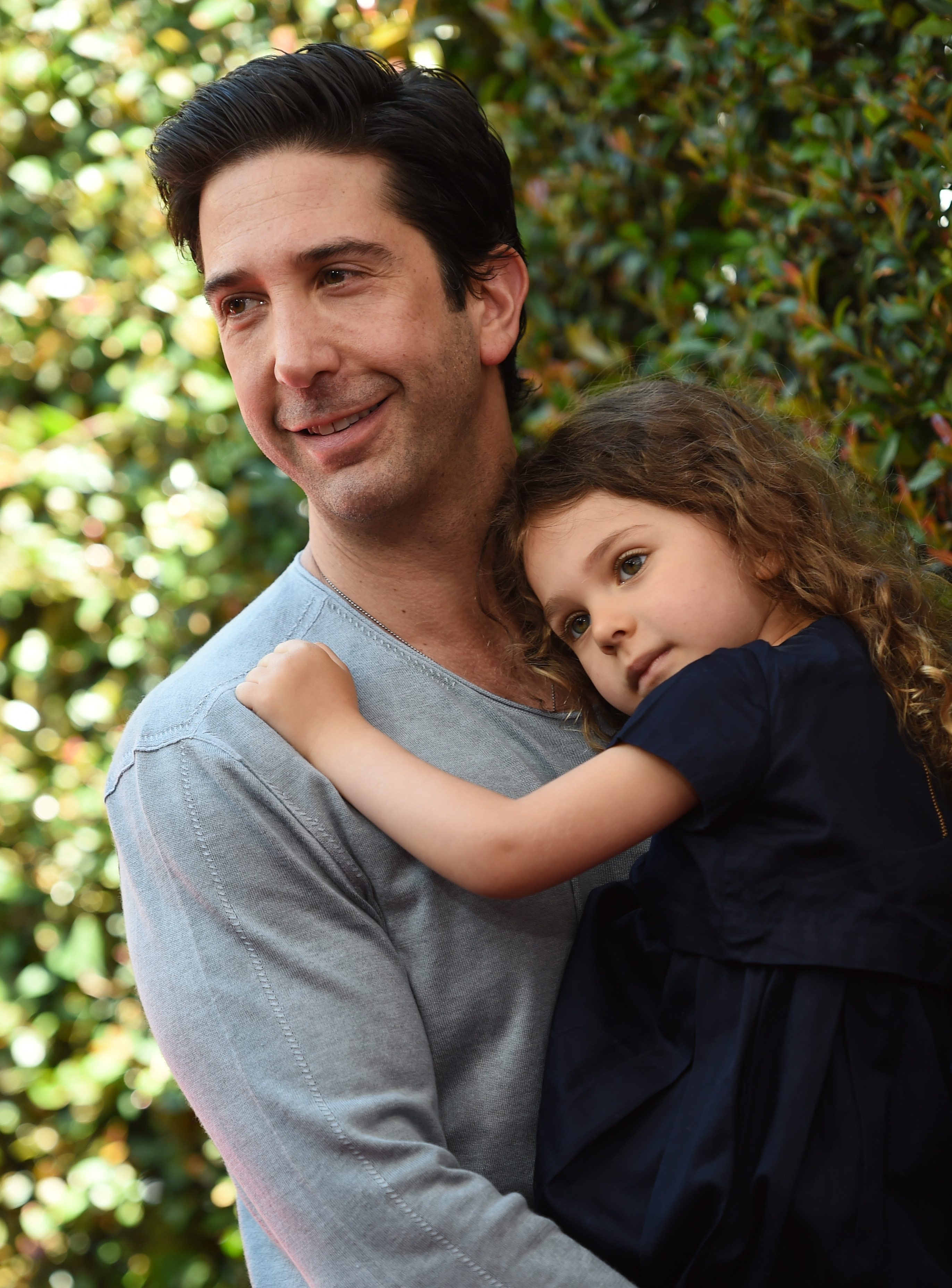 David Schwimmer and his daughter Cleo at the 12th Annual John Varvatos Stuart House Benefit in Los Angeles, California on April 26, 2015 | Source: Getty Images