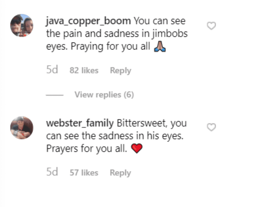 Fan comment on Duggar Family's post. | Source: Instagram/duggarfam