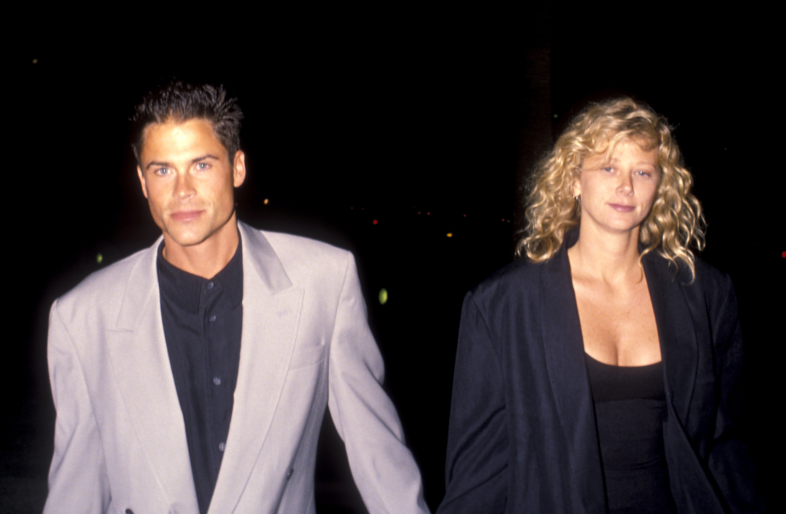 Rob Lowe and Sheryl Berkoff during "Wild At Heart" Los Angeles Premiere" on August 13, 1990 in California. | Source: Getty Images