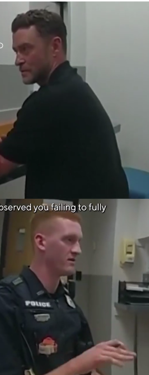 Justin Timberlake's DWI arrest bodycam footage, posted on March 22, 2026 | Source: Facebook/CBS News