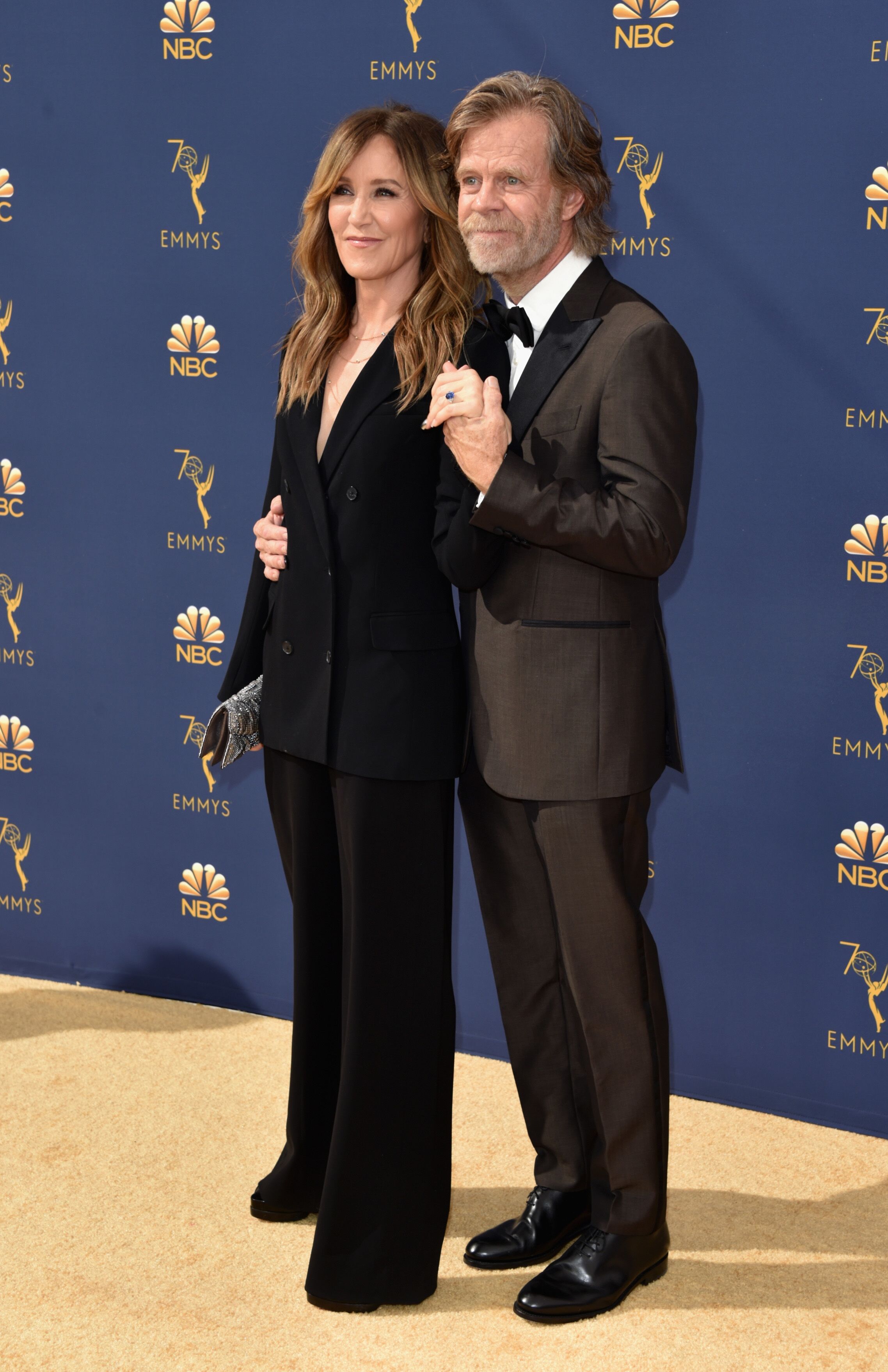Felicity Huffman and William H. Macy at the 70th Emmy Awards on September 17, 2018, in Los Angeles, California | Photo: John Shearer/Getty Images