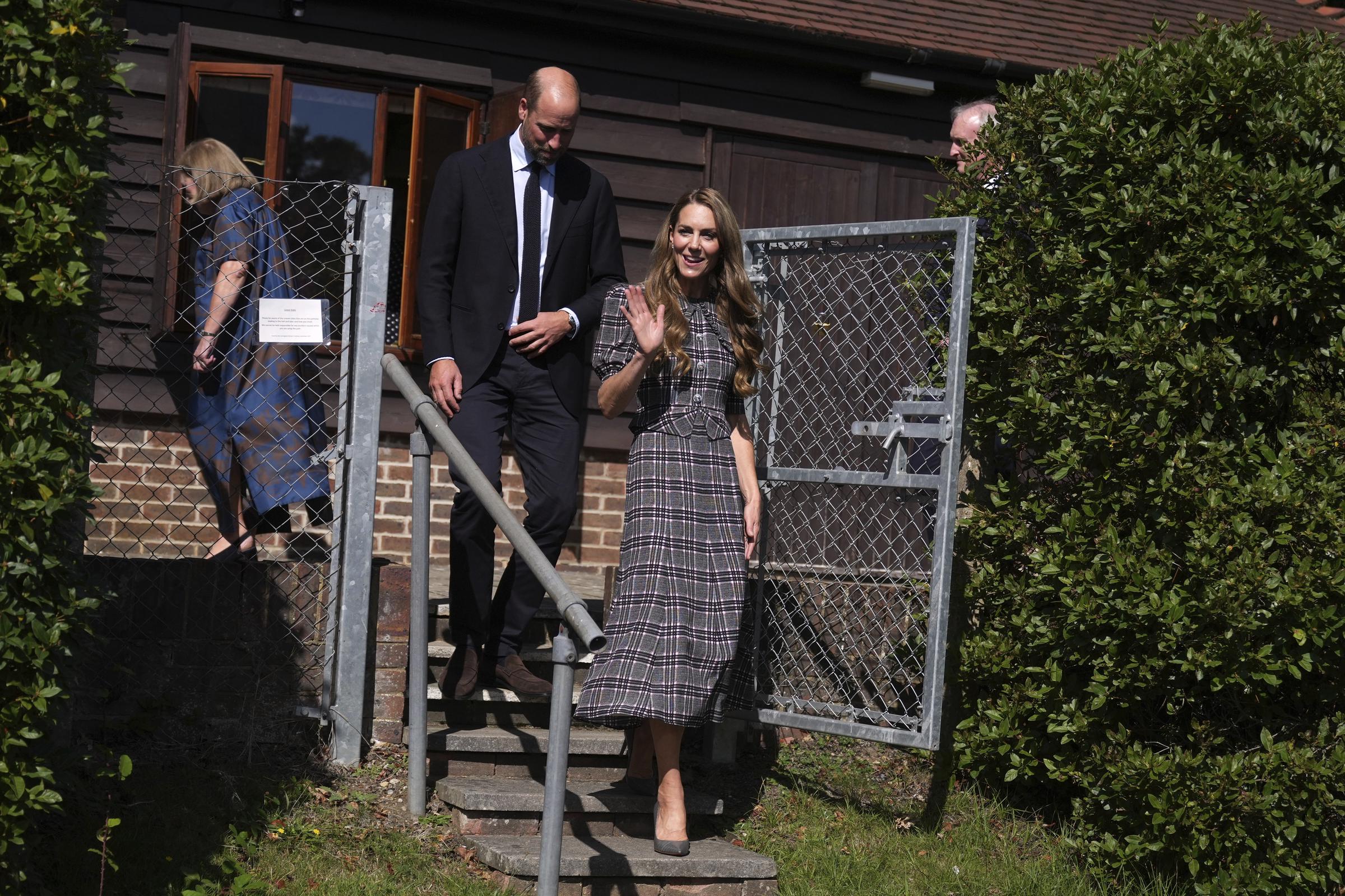 Princess Catherine and Prince William visiting the National Federation of Women's Institutes (WI) to commemorate the three-year anniversary of the death of Queen Elizabeth II in Sunningdale, England on September 8, 2025. | Source: Getty Images