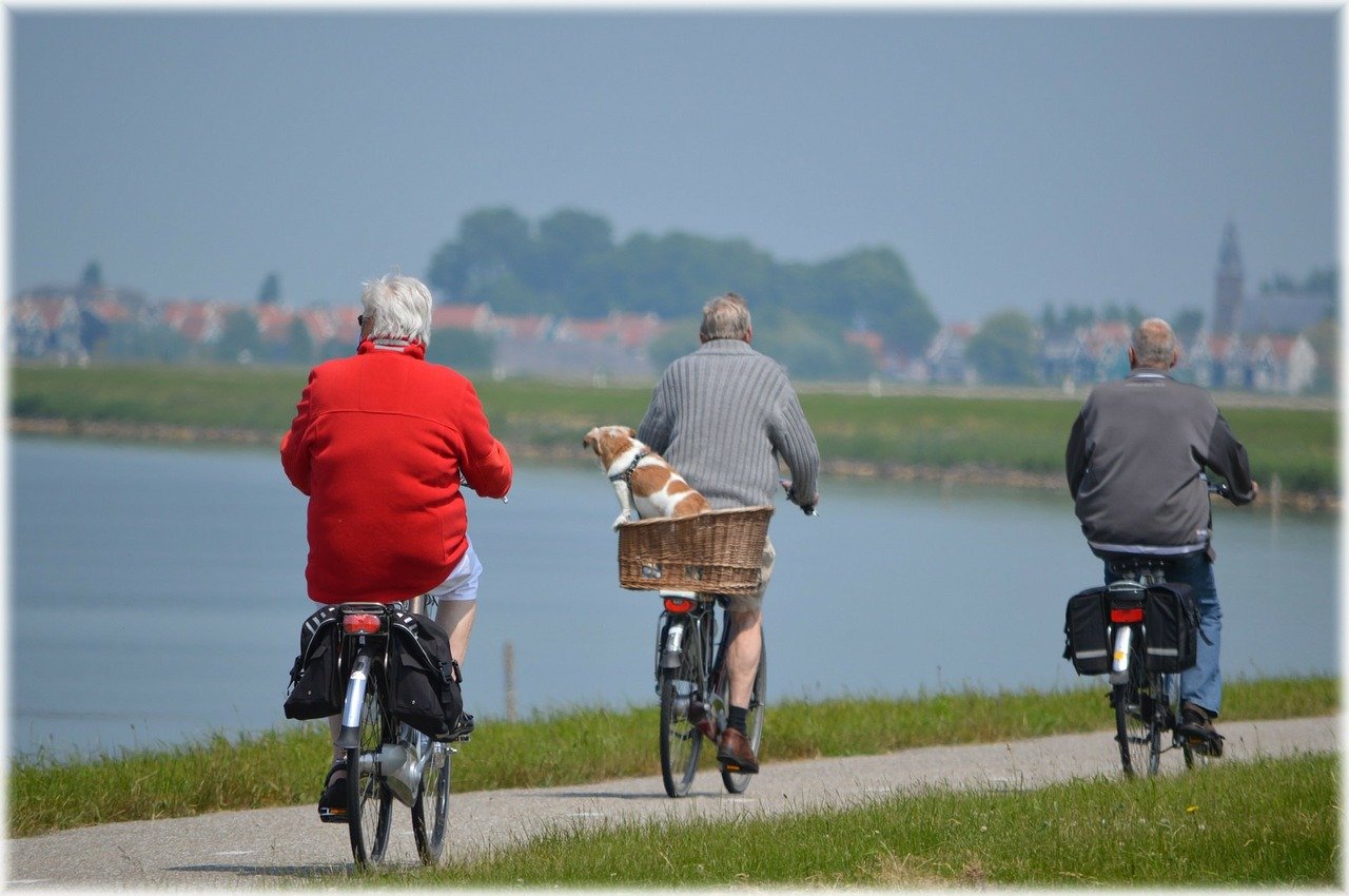 Pictured - Three old men riding bikes | Source: Pixabay 