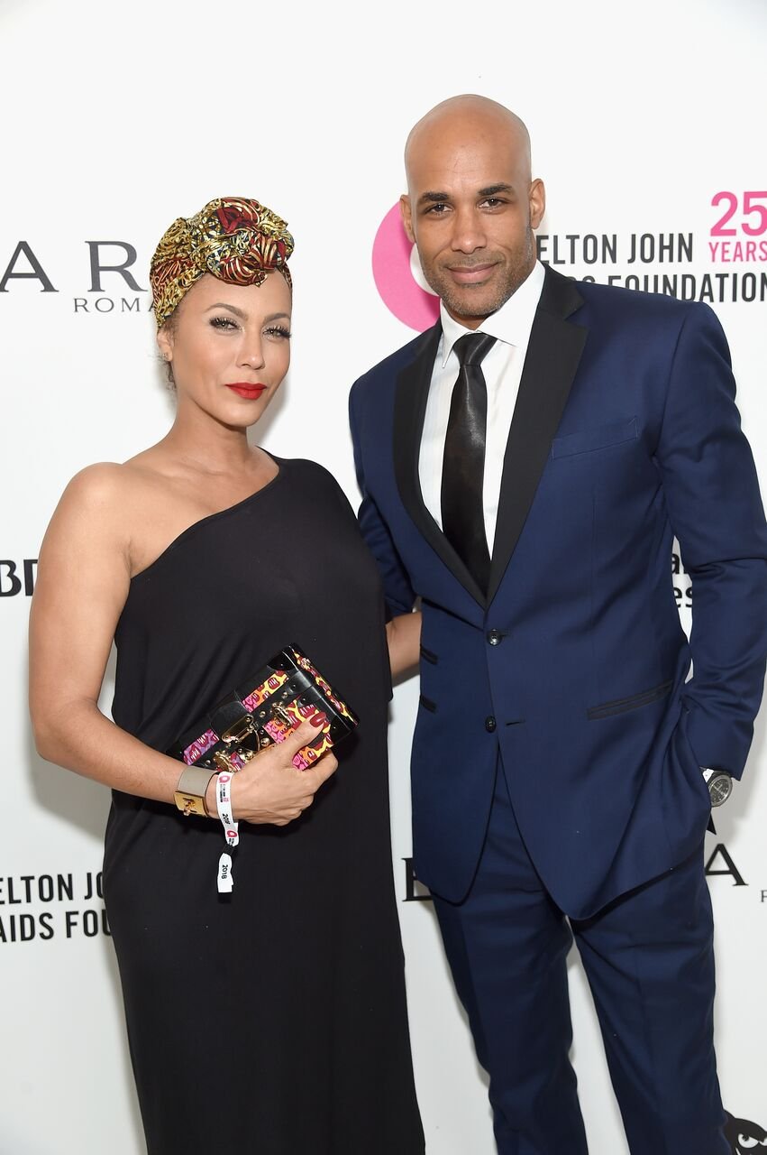 Nicole Ari Parker (L) and Boris Kodjoe attends the 26th annual Elton John AIDS Foundation Academy Awards Viewing Party on March 4, 2018 in West Hollywood, California | Photo: Getty Images