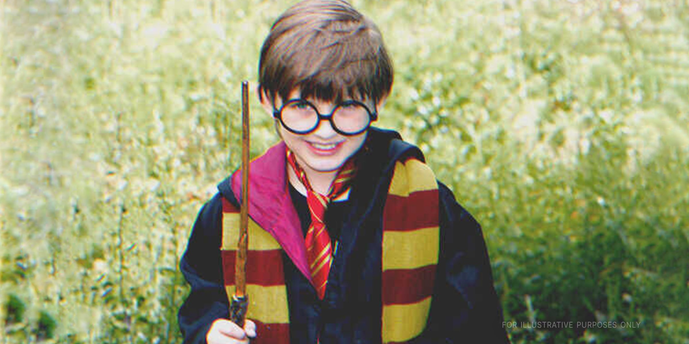 Little Boy Dressed As Harry Potter. | Source: Shutterstock