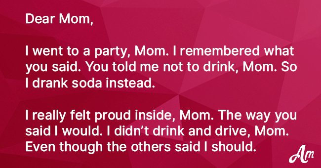 Girl Went to a Party and Did Just like Her Mom Said