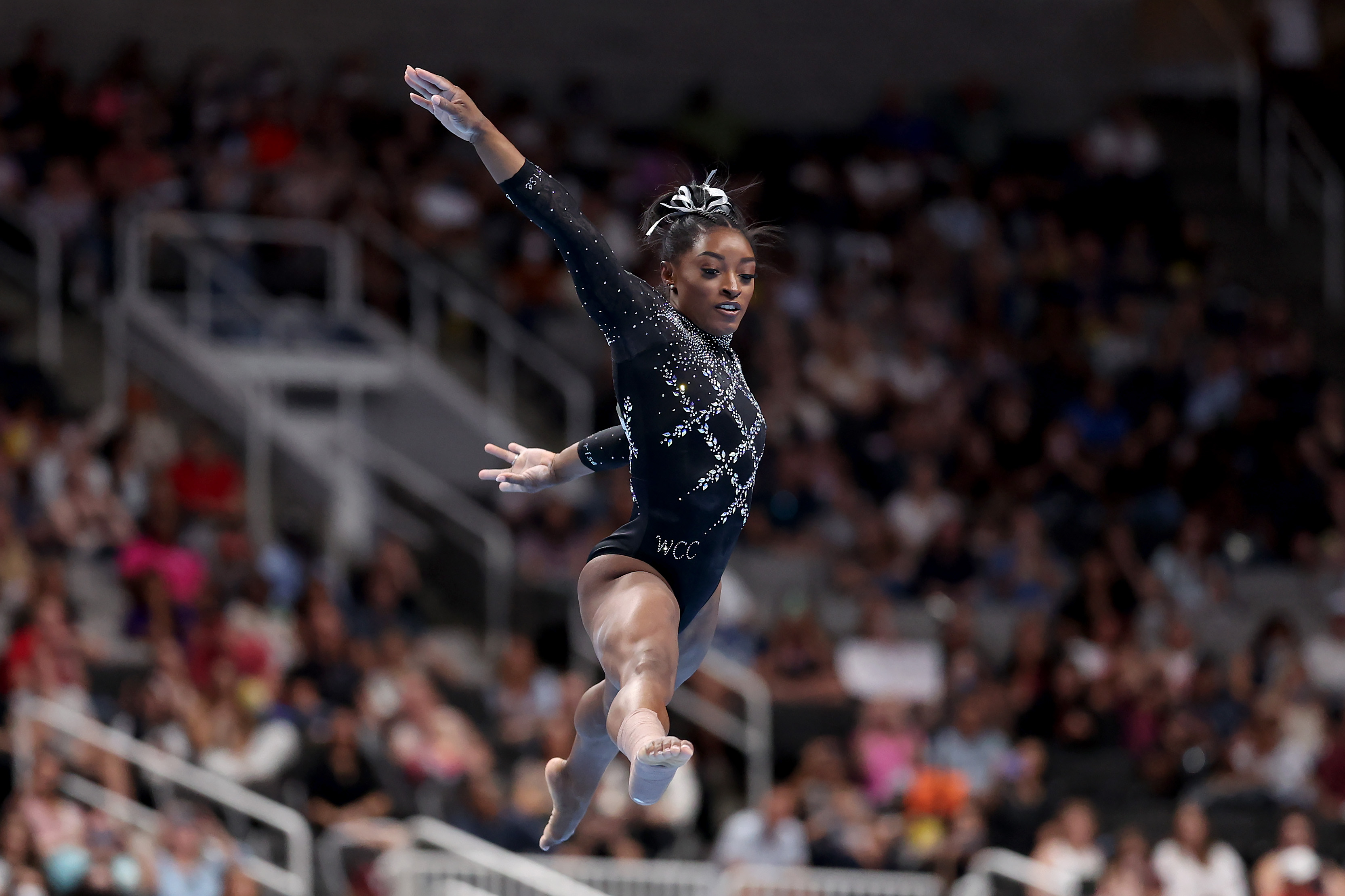 Simone Biles on August 27, 2023 in San Jose, California. | Source: Getty Images