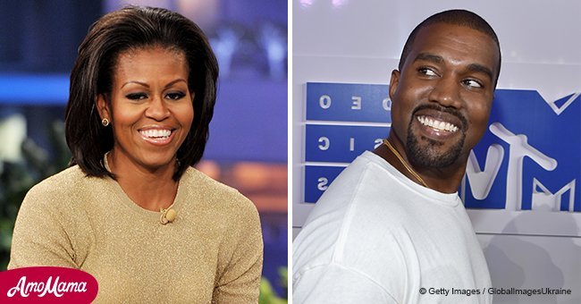 Michelle Obama hugs a crying Kanye West in new animated music video