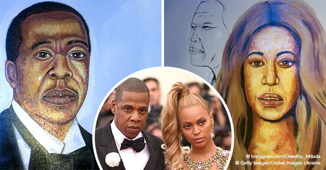 Celebrity artist Rasta mocked over 'not-so-accurate' paintings of Beyoncé and Jay-Z