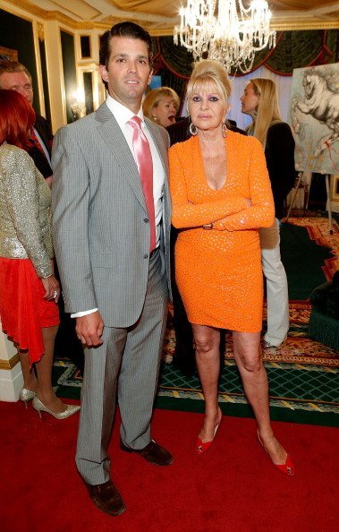 Donald Trump Jr. and Ivana Trump at the exhibition of artwork featuring Giovanni Perrone on April 30, 2013 in New York City | Photo: Getty Images