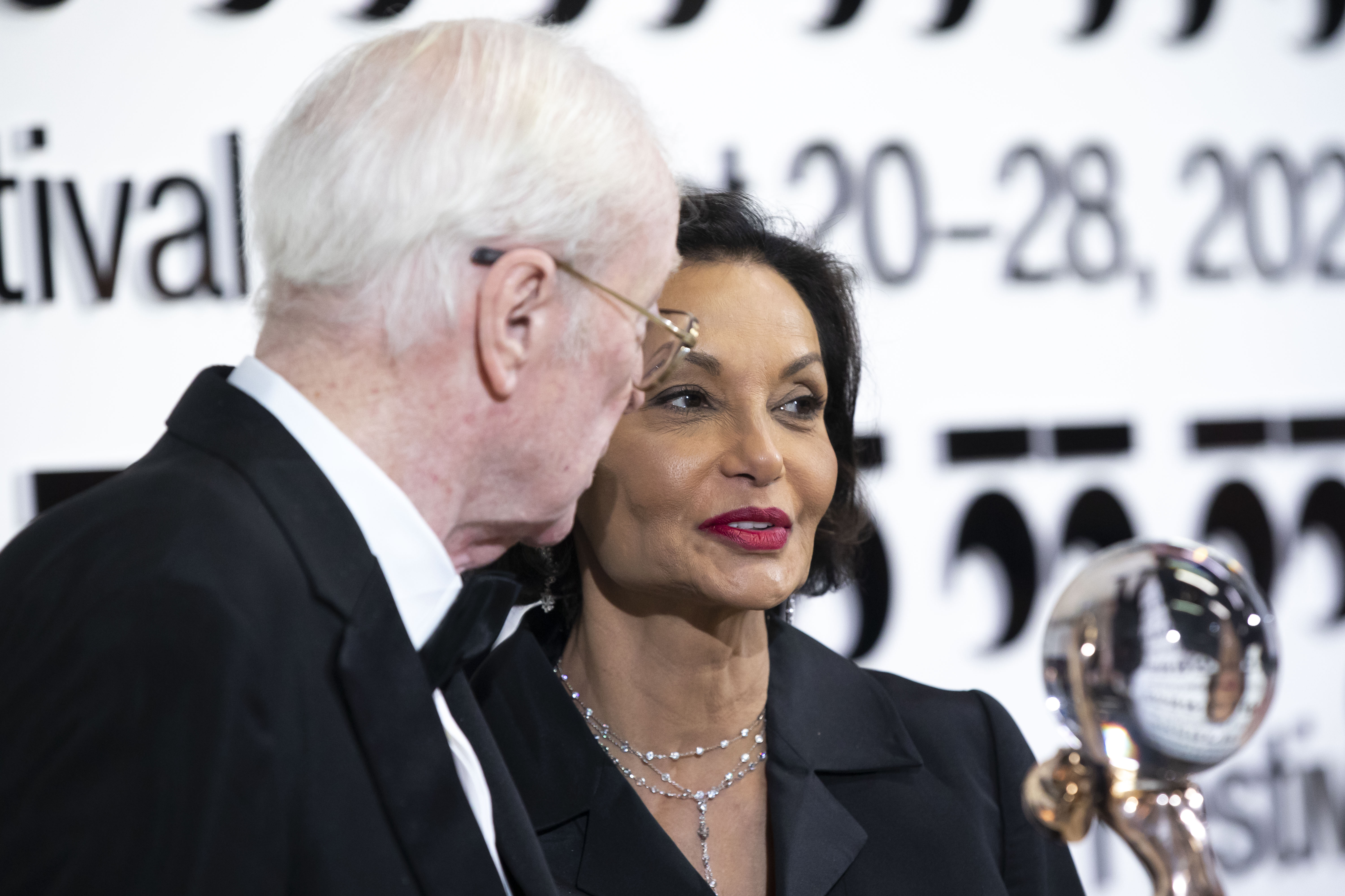 KARLOVY VARY, CZECH REPUBLIC - AUGUST 20: Michael Caine and his wife Shakira Caine attend the 55th Karlovy Vary International Film Festival on August 20, 2021 in Karlovy Vary, Czech Republic | Source: Getty Images 