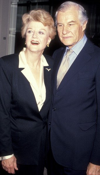 Angela Lansbury and husband, Peter Shaw attending the Television Academy Gala honoring the actress in February 1990. | Photo: Getty Images