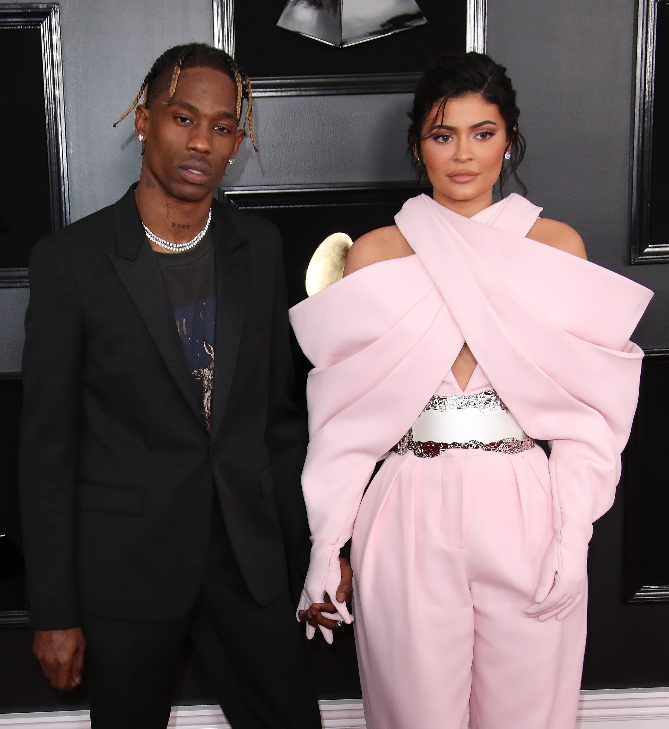 Travis Scott and Kylie Jenner at the 2019 Grammy Awards | Source: Getty Images/GlobalImagesUkraine