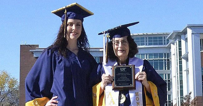 A grandmother and her granddaughter graduate on the same day | Photo: Twitter//CBSSunday