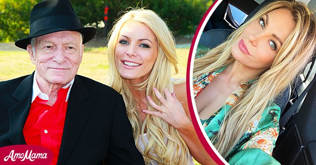 Hugh Hefner's Widow Crystal Shares a Car Selfie Posing in a Green ...