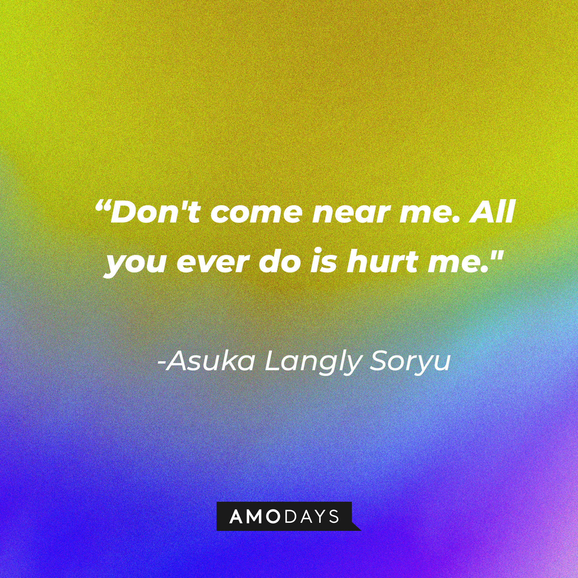 Shinji Ikari’s quote: “Don't come near me. All you ever do is hurt me." | Source: AmoDays