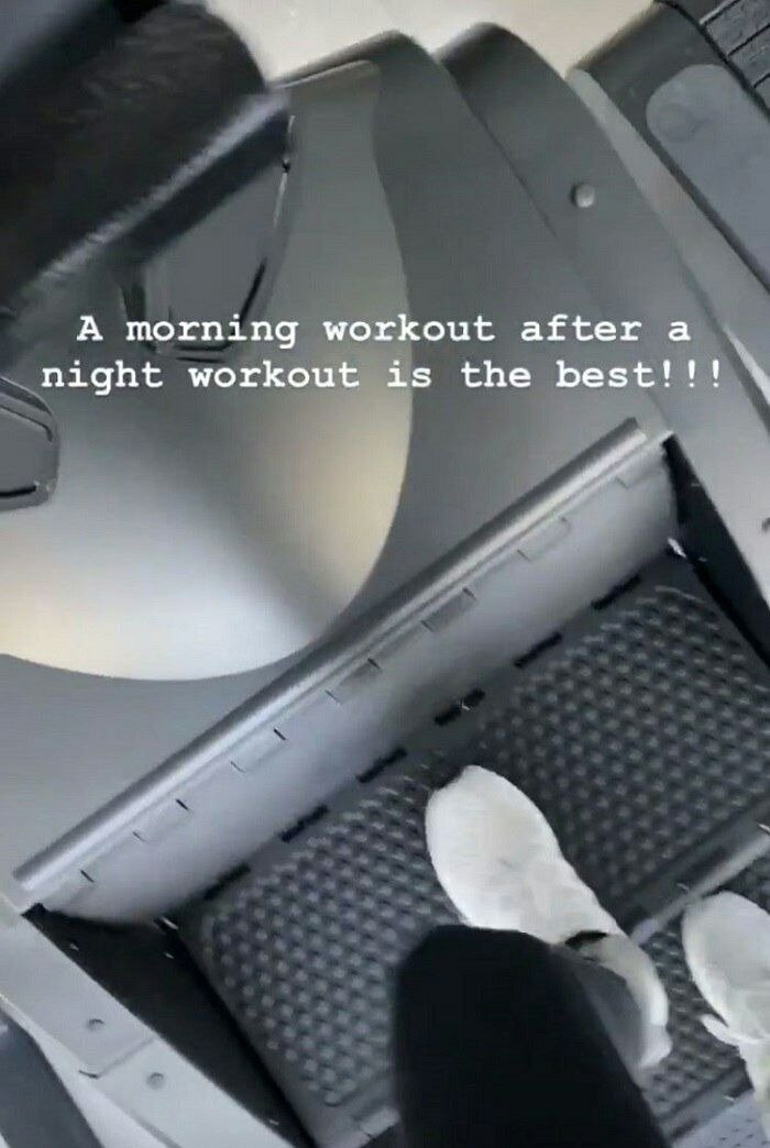 Kim Kardashian shares her morning workout routine on a Stair Master machine | Source: instagram.com/kimkardashian