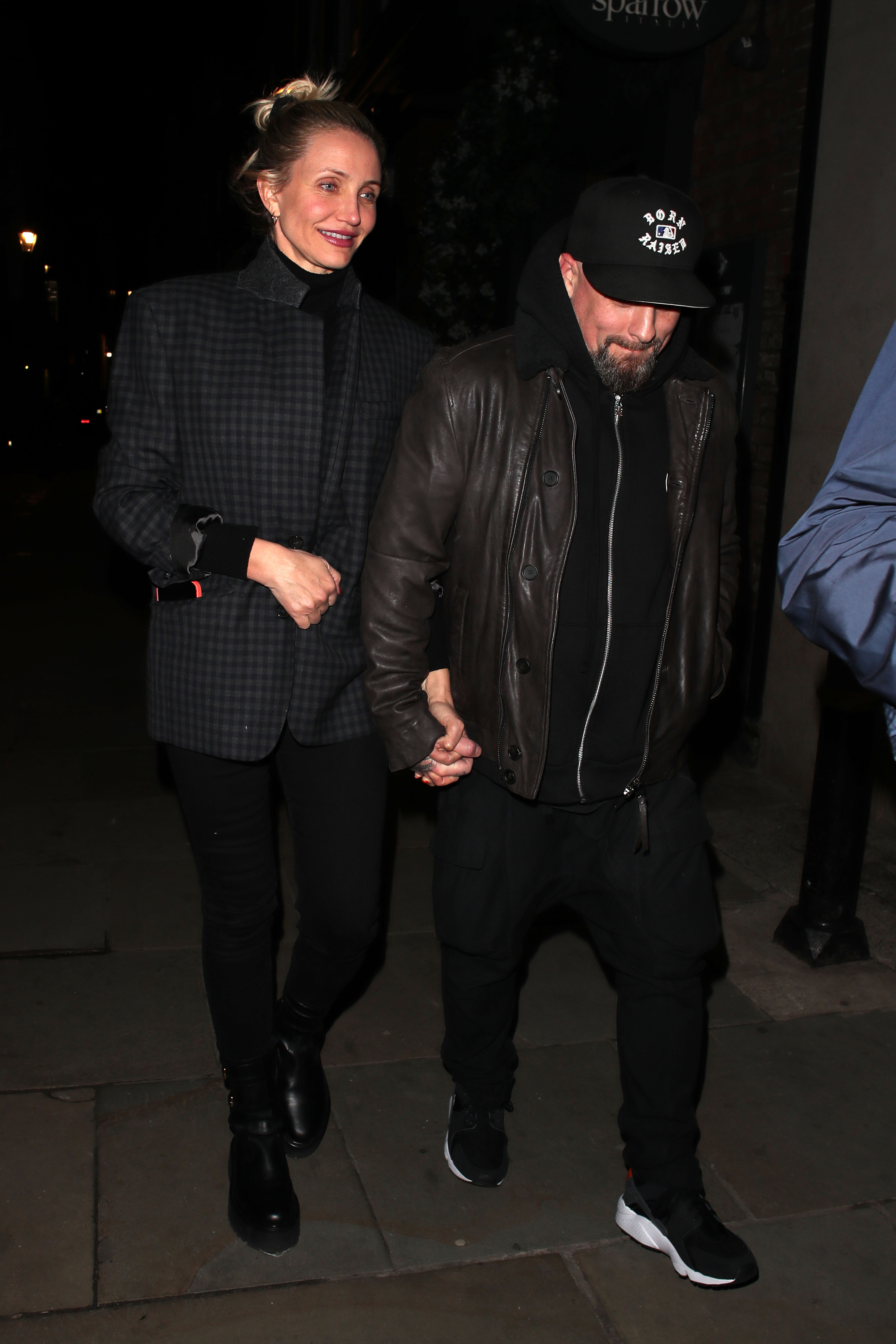Cameron Diaz and Benji Madden on December 3, 2022, in London, England. | Source: Getty Images