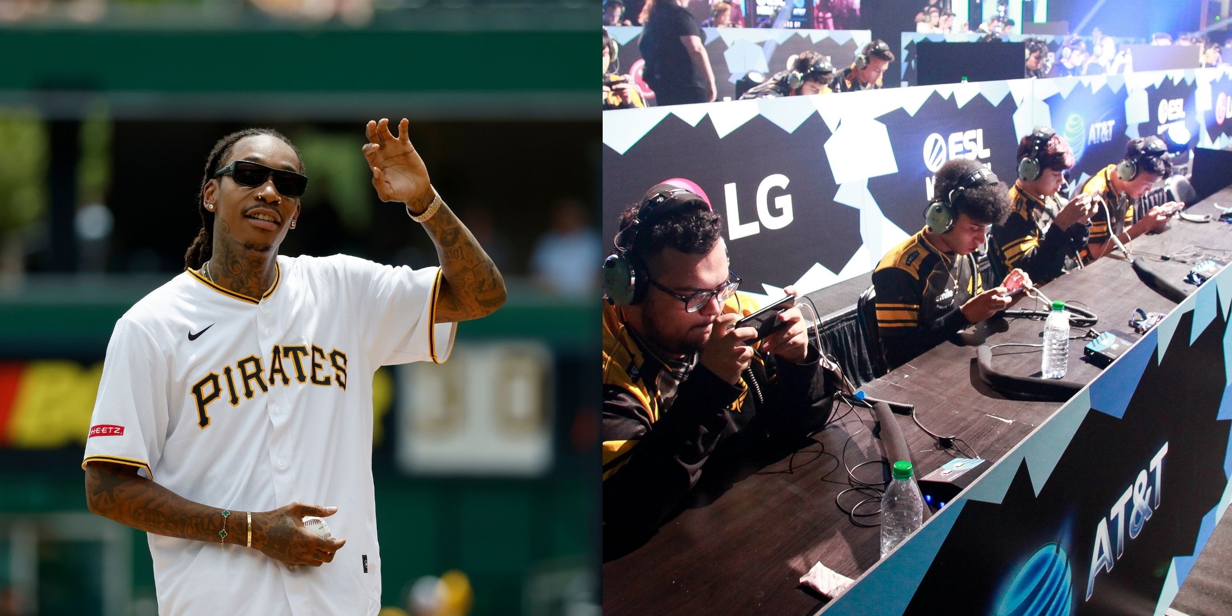 Wiz Khalifa | Members of the Pittsburgh Knights | Source: Getty Images