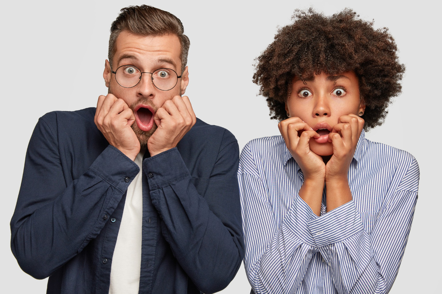 A stunned couple | Source: Freepik