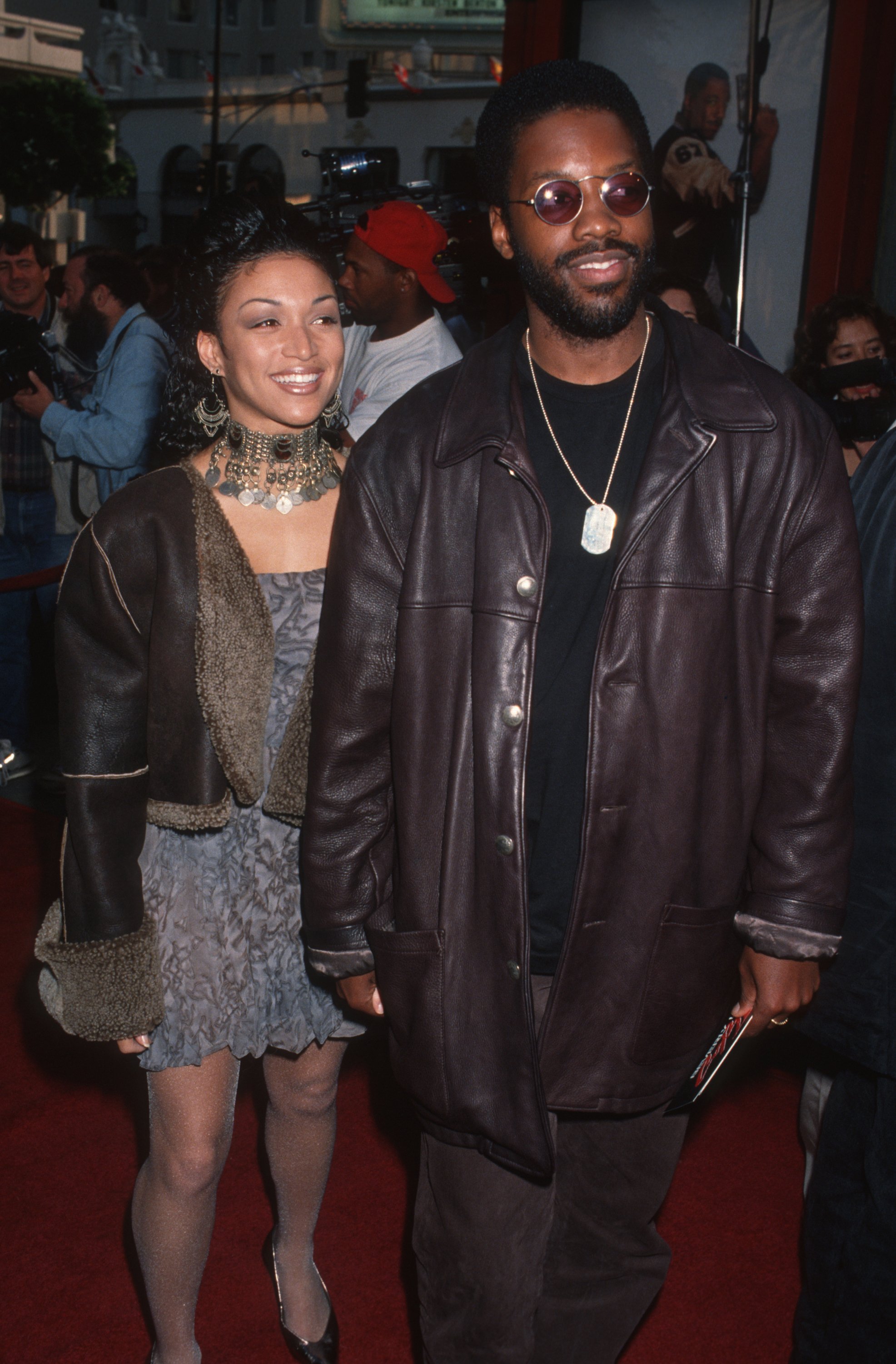 Kadeem Hardison and singer Chante Moore attend the screening of "Beverly Hills Cop 3" on May 22, 1994 in California. | Photo: Getty Images