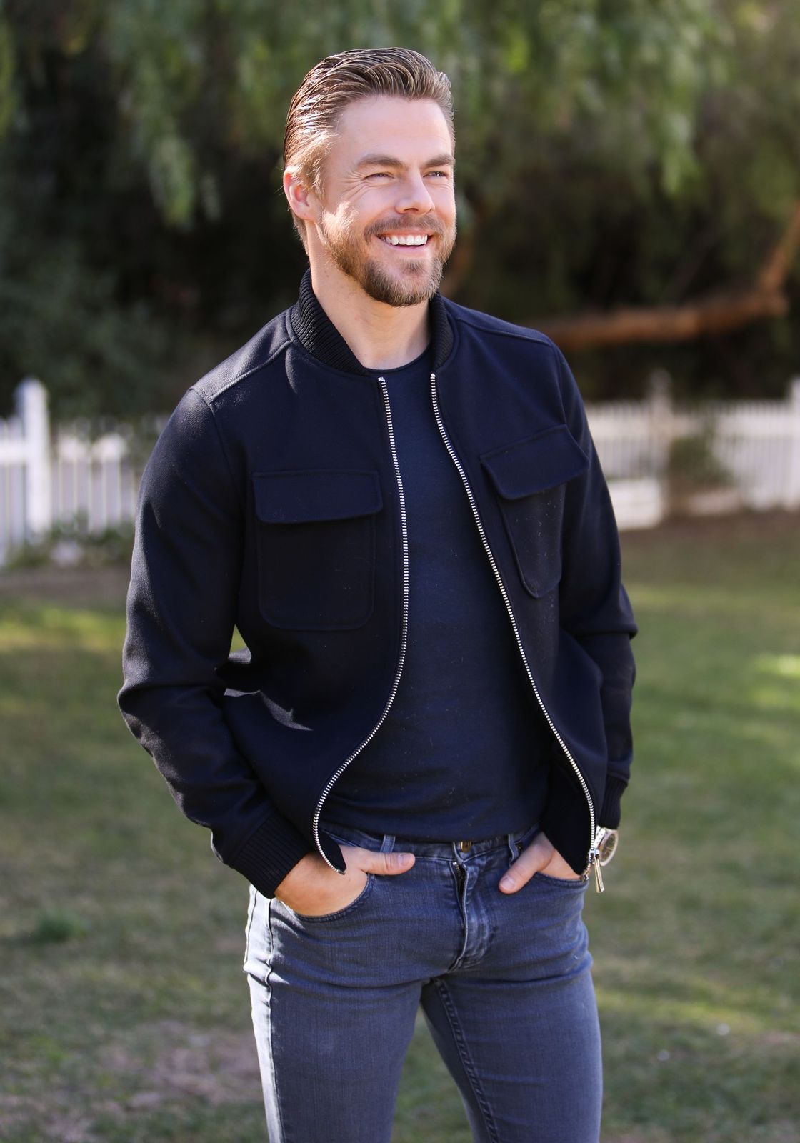 Derek Hough visits Hallmark Channel's "Home & Family" at Universal Studios Hollywood on February 04, 2020, in Universal City, California | Photo: Paul Archuleta/Getty Images