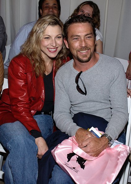 Tatum O'Neal and her brother Griffin attend the Frankie B Fall 2003 preview during the Mercedes-Benz Shows LA fashion week in Los Angeles, California. | Source: Getty Images.