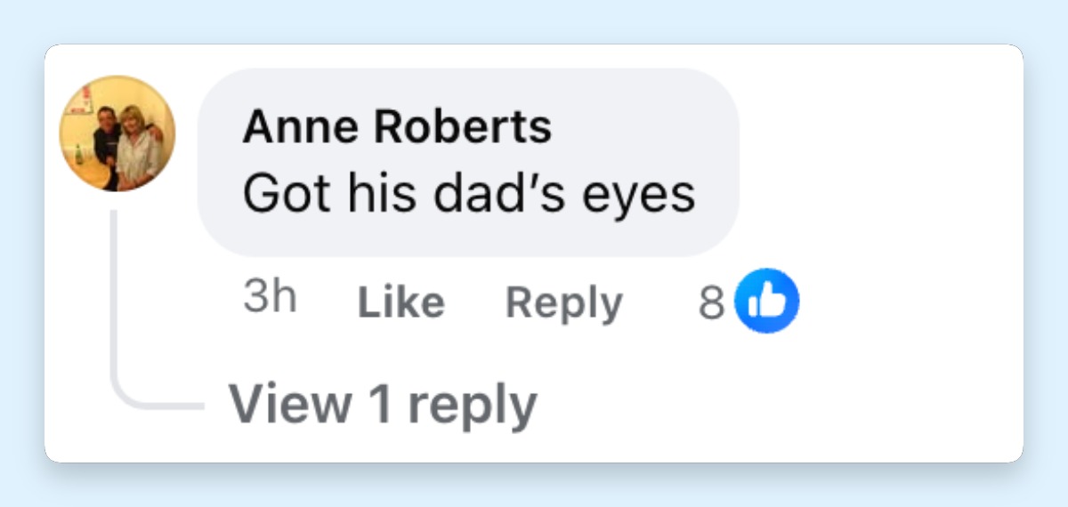 Netizen comment about Knox Jolie-Pitt and Brad Pitt, posted on May 19, 2026. | Source: Facebook/Daily Mail