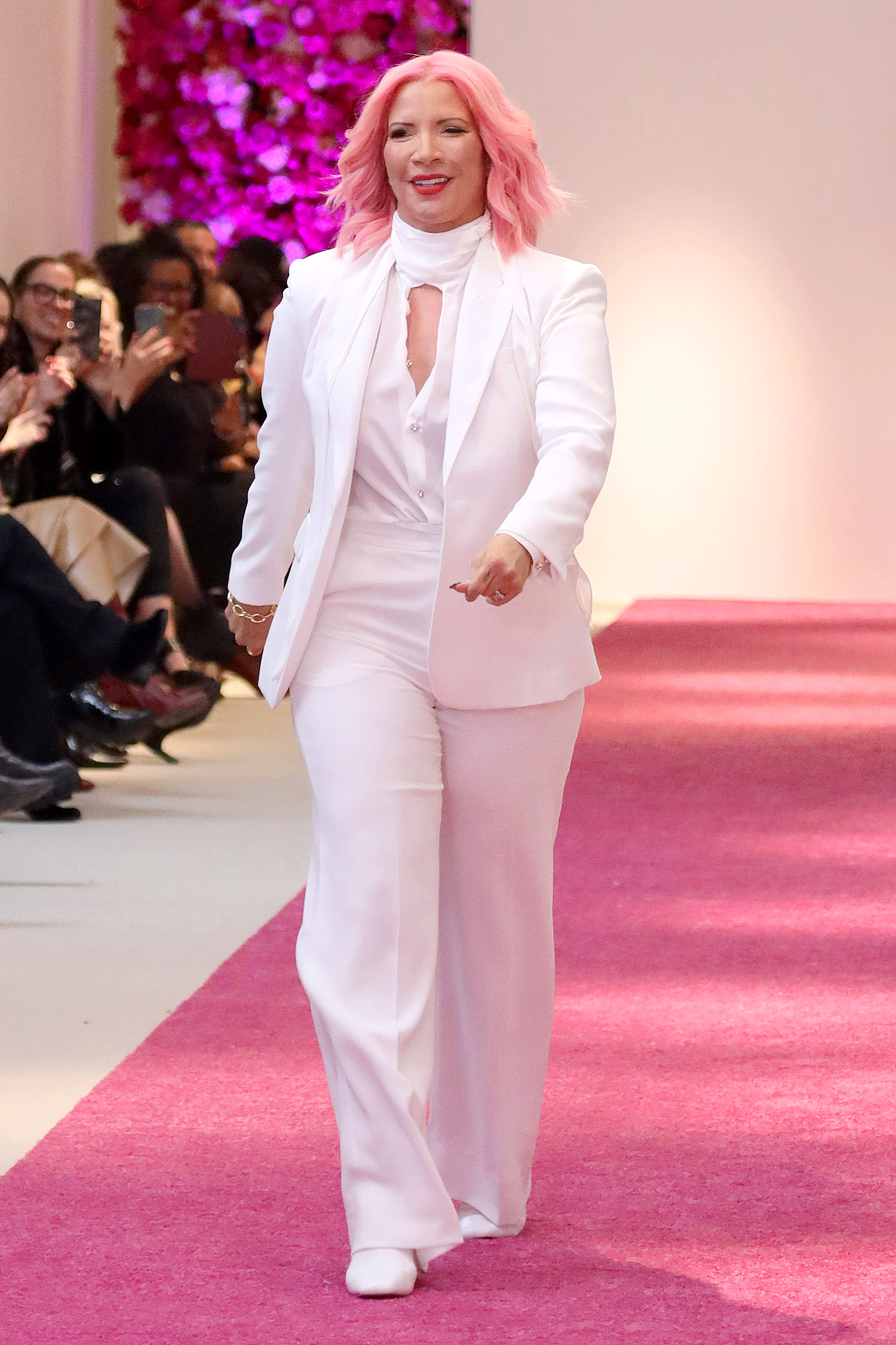 Rebecca Crews walks the runway during the Rebecca Crews Fashion Show at Bernhardt Gallery on February 11, 2023 in New York City | Source: Getty Images