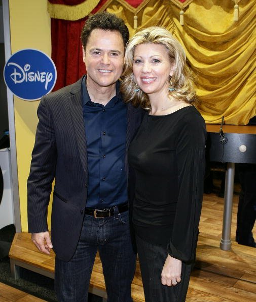 Donny Osmond and his wife Debbie at the Mattel Inc. Showroom on February 15, 2010 in New York City. | Photo: Getty Images