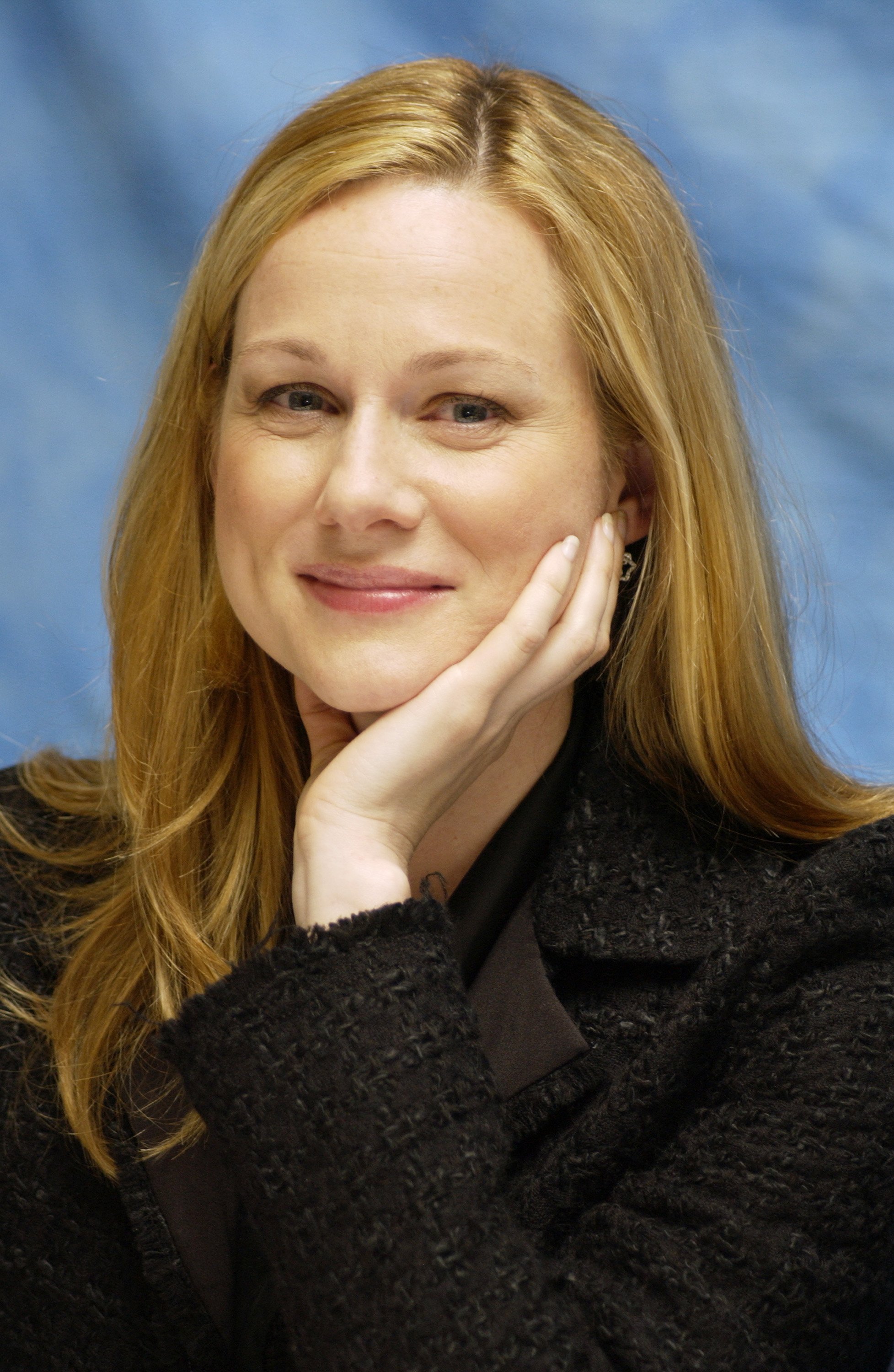 Actress Laura Linney during "Love, Actually" press conference at Dorchester Hotel in London, Great Britain. / Source: Getty Images