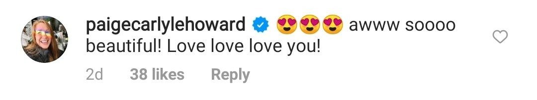 Paige Howard commented on her dad Ron Howard's Instagram photo. | Photo: Instagram//realronhoward