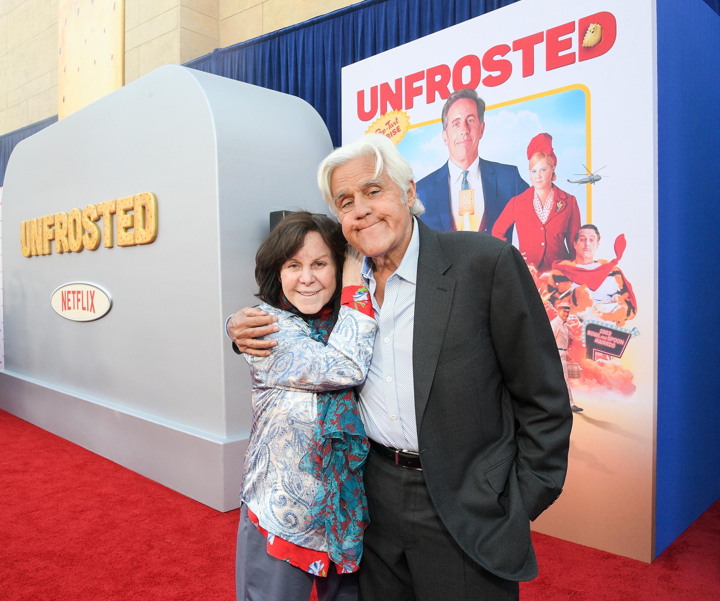 Mavis and Jay Leno attend Netflix's "Unfrosted" premiere at The Egyptian Theatre on April 30, 2024 | Source: Getty Images