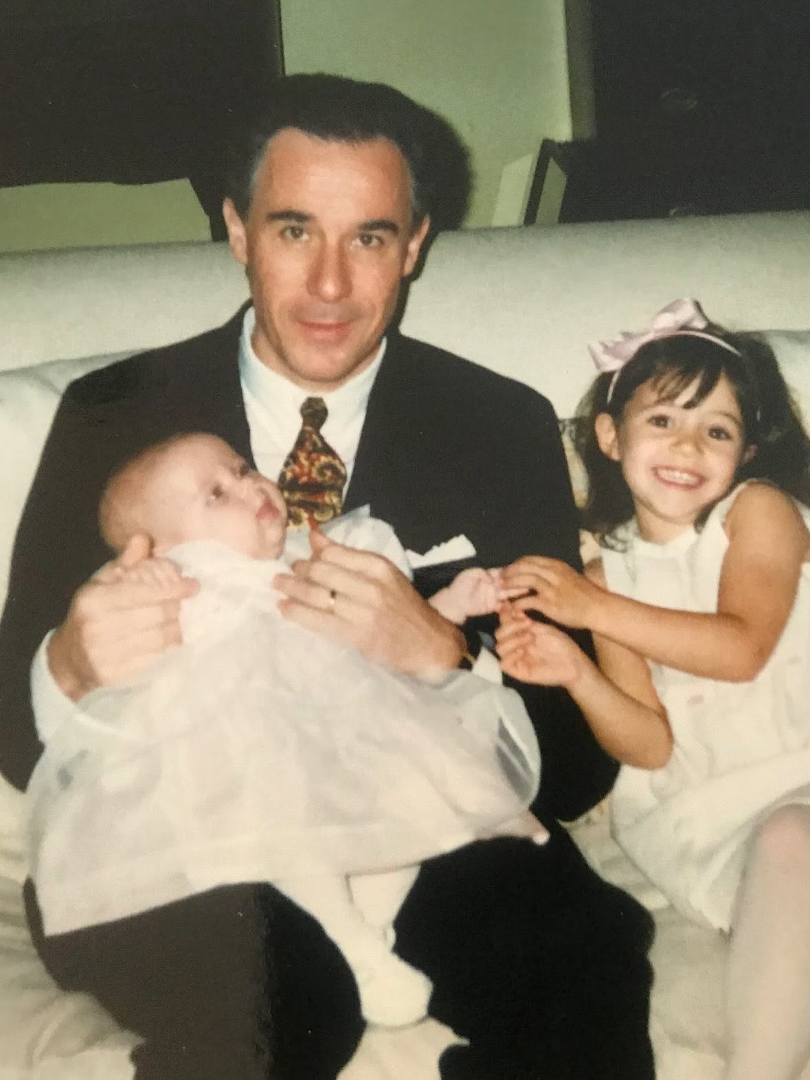 Jay Monahan's death from colon cancer left Ellie and Carrie without their father when they were only six and two. Years later, Ellie honored his memory by naming her son Jay, ensuring his legacy would continue through another generation. | Source: Facebook/Katie Couric