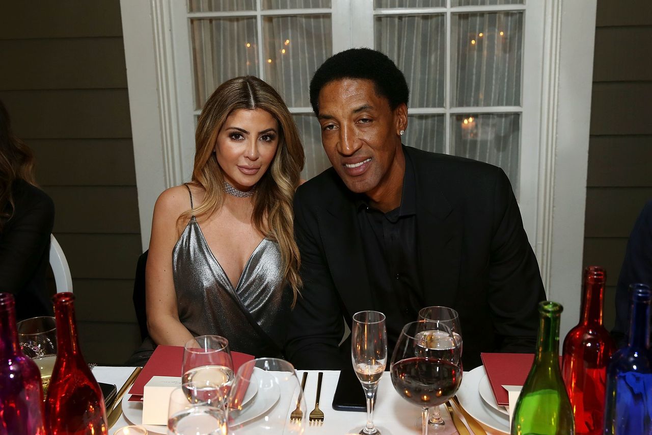 Larsa Pippen y Scottie Pippen asisten a la cena de honor para las estrellas de la  NBA. | Foto: Getty Images