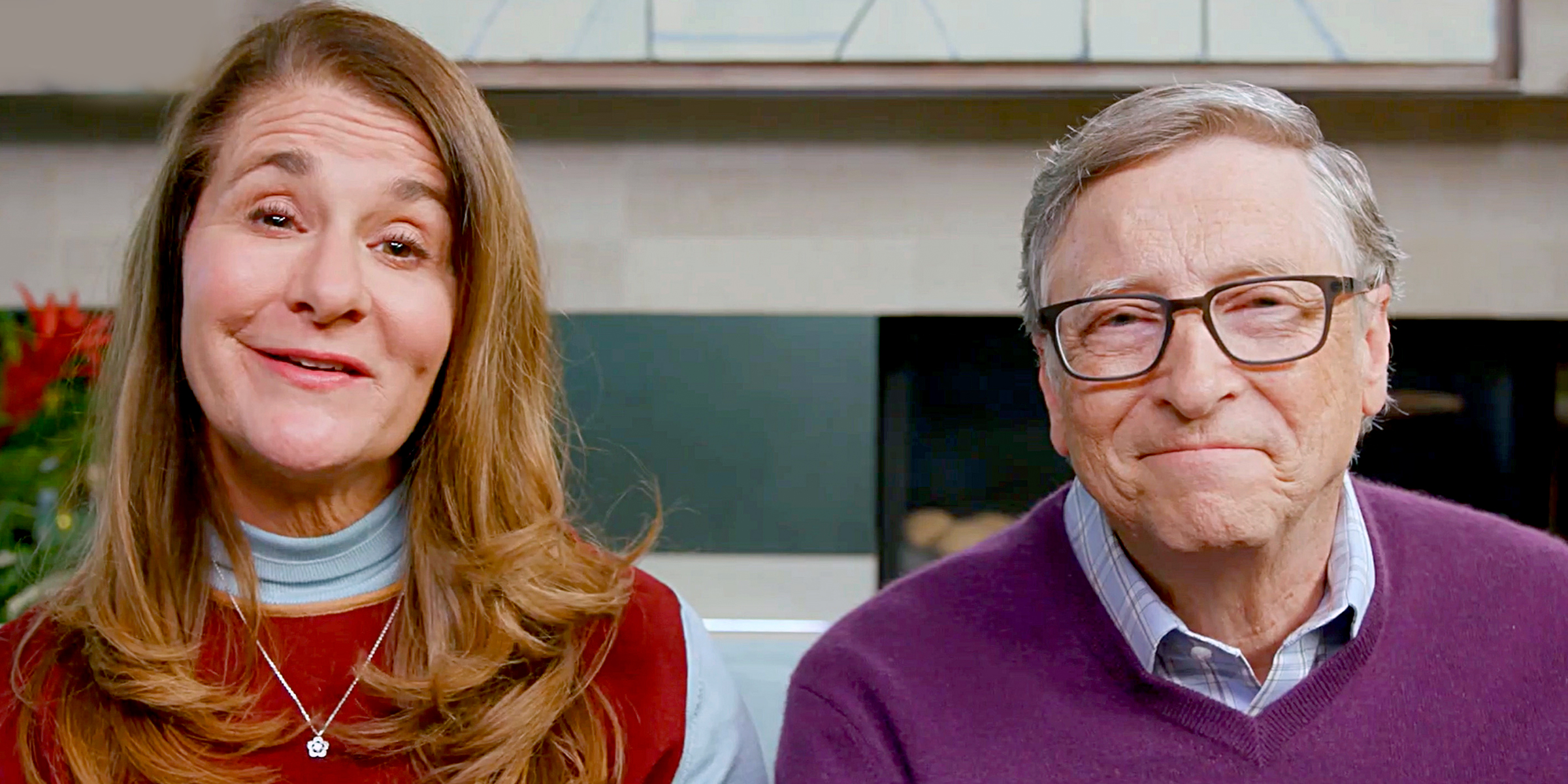 Melinda Gates and Bill Gates speak during "One World: Together At Home" presented by Global Citizen, on April, 18, 2020, at an unspecified location. | Source: Getty Images