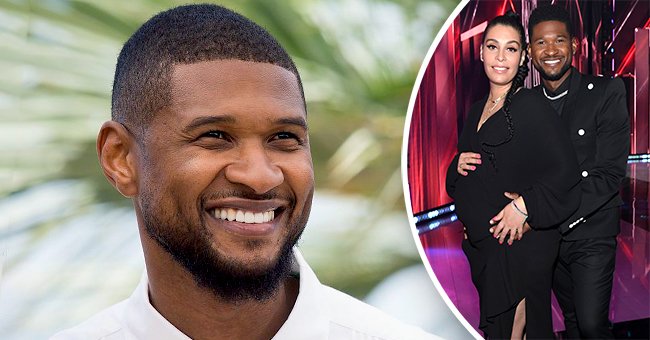 Usher Glows Hugging His Pregnant Girlfriend Jennifer as He Is Expecting ...