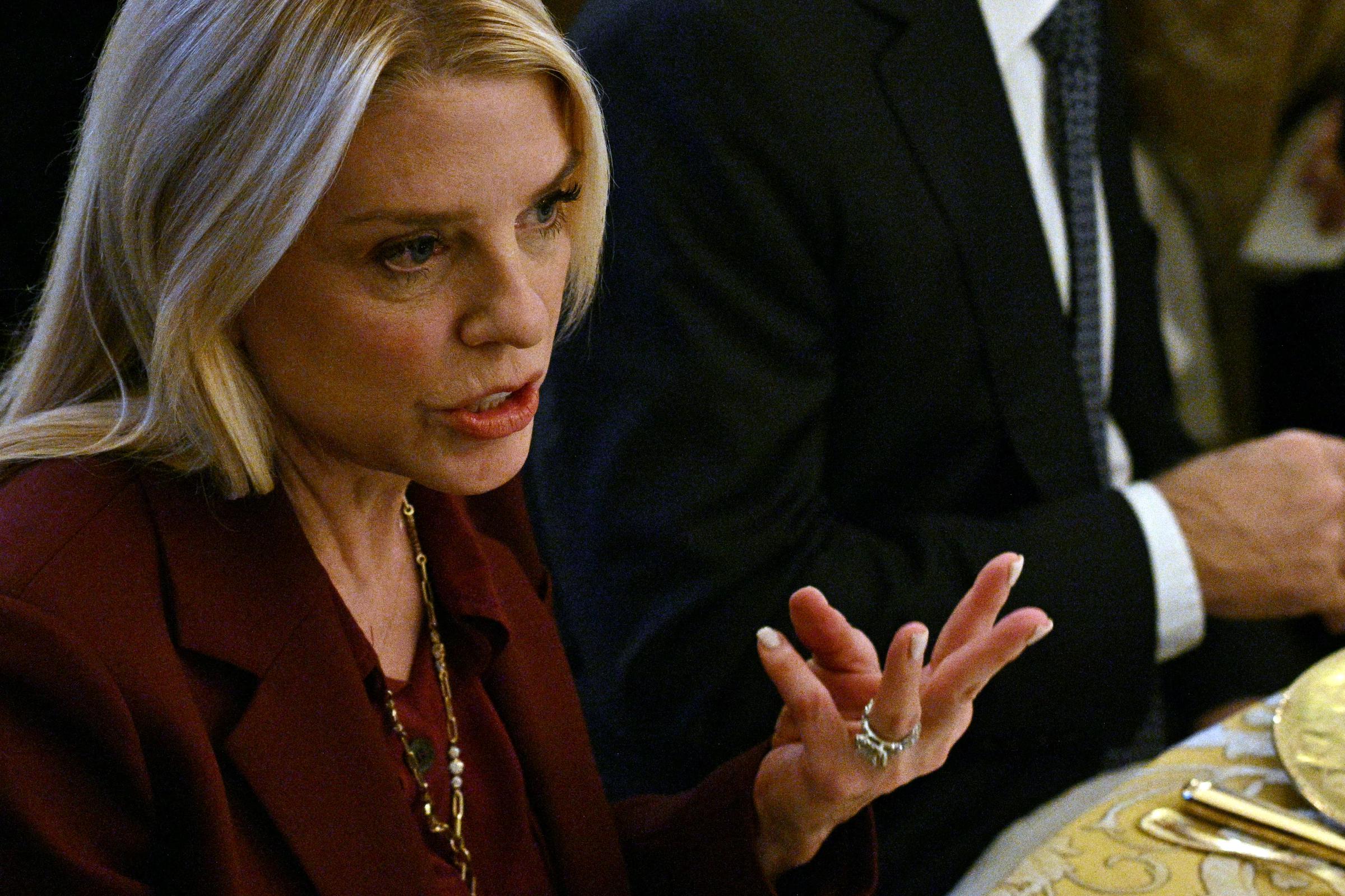 Pam Bondi at a White House dinner with President Donald Trump and Prime Minister Sanae Takaichi on March 19, 2026. | Source: Getty Images