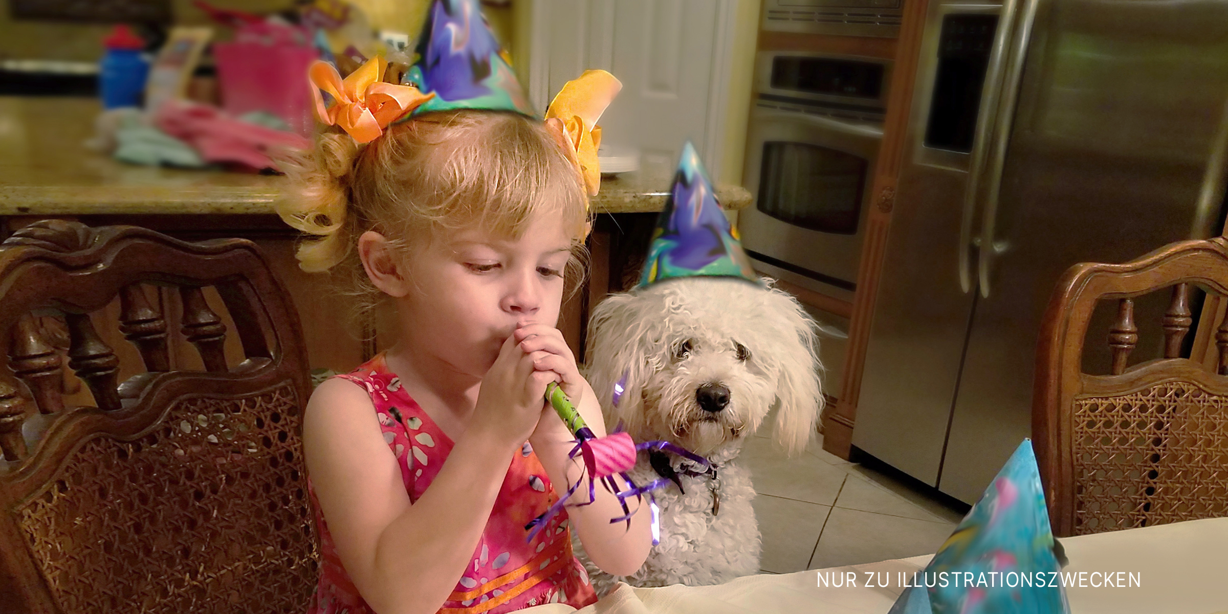 Kleines Mädchen feiert ihren Geburtstag. | Quelle: Getty Images