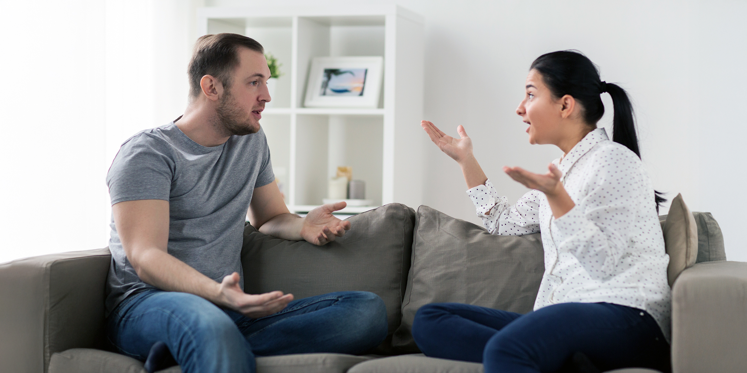 A couple arguing | Source: Shutterstock