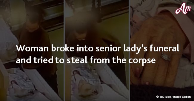 Woman broke into senior lady's funeral and tried to steal from the corpse