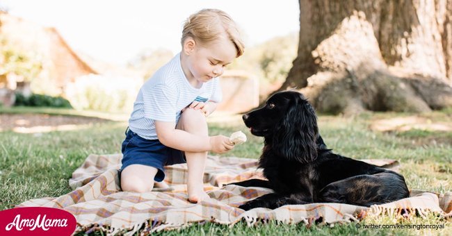 This photo of Prince George caused a lot of controversy among users