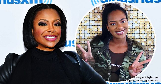 Kandi Burruss' daughter shows off slimmer figure in sheer top & camo jacket after losing 50 lbs