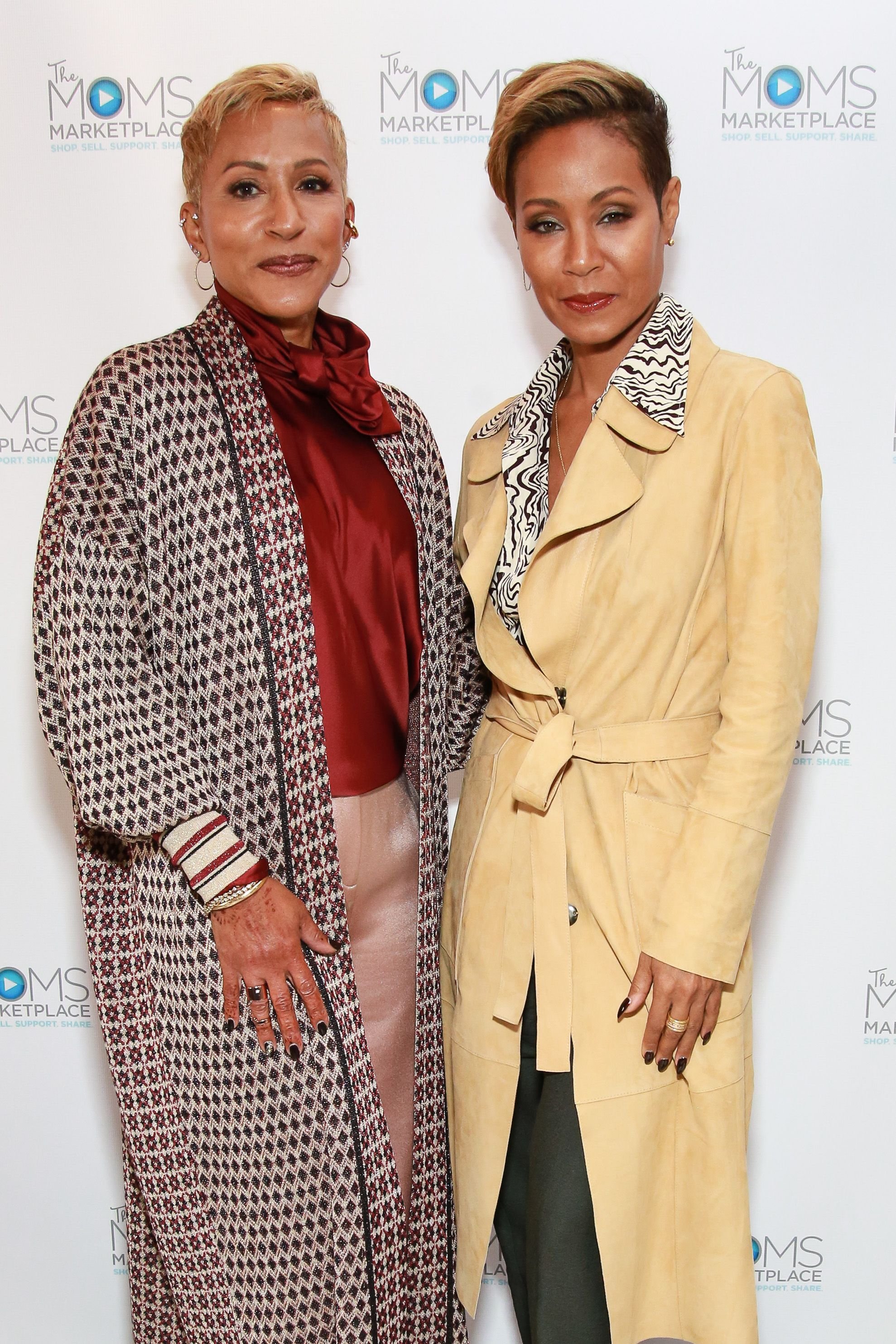 Adrienne Banfield-Norris and Jada Pinkett Smith at "THE MOMS' on October 23, 2018. | Photo: Getty Images