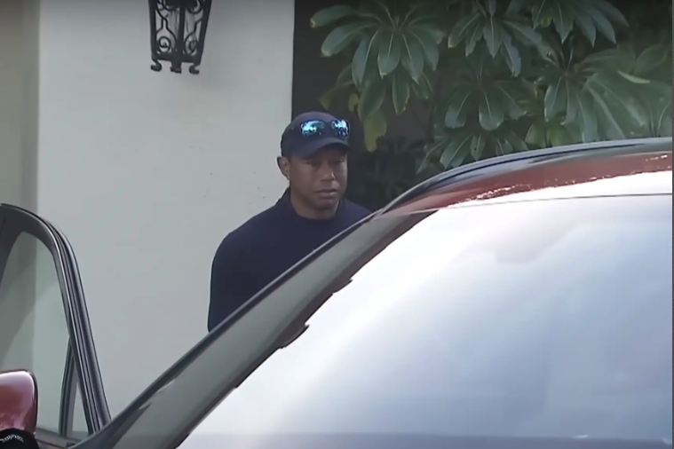 Tiger Woods leaving The Genesis Invitational event posted on February 17, 2024 | Source: YouTube/Golf Channel