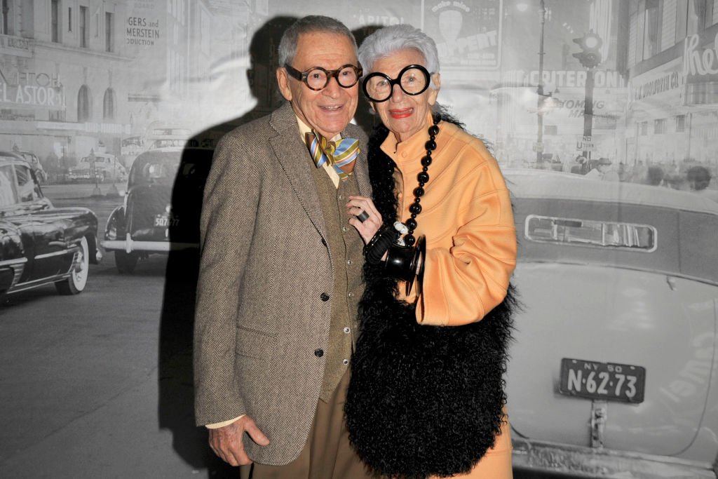Carl Apfel and Iris Apfel attend Spring Lecture Symposium and Luncheon Honoring ELIZABETH TOZER at Museum of the City of New York on April 26, 2010. | Photo: Getty Images