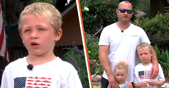Chase Poust [left]; Chase Poust his sister Abigail Poust and their father Steven Poust [right]. │Source: youtube.com/News4JAX
